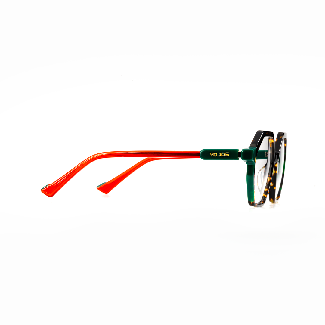 Ember Crest Geometric Glasses – Tortoiseshell Frames by Vojos