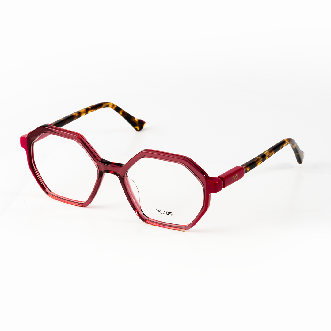 Ember Crest Geometric Glasses – Tortoiseshell Frames by Vojos
