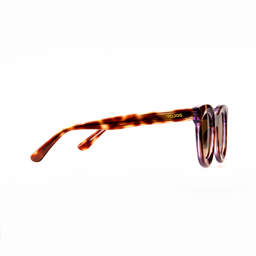 VOJOS Crimson Hex Glasses – Bold Crimson Hexagonal Frame