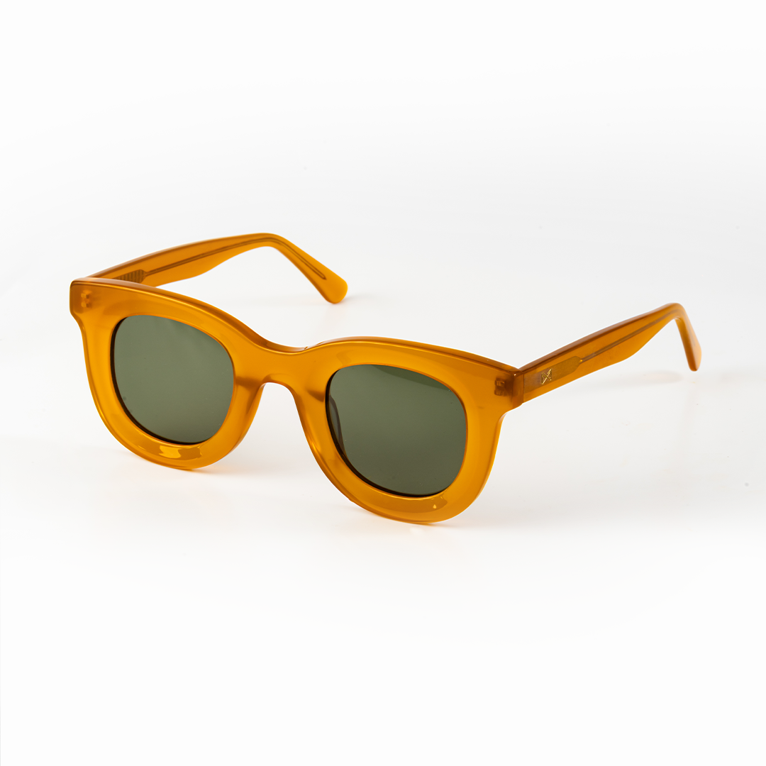 VOJOS Crimson Hex Glasses – Bold Crimson Hexagonal Frame