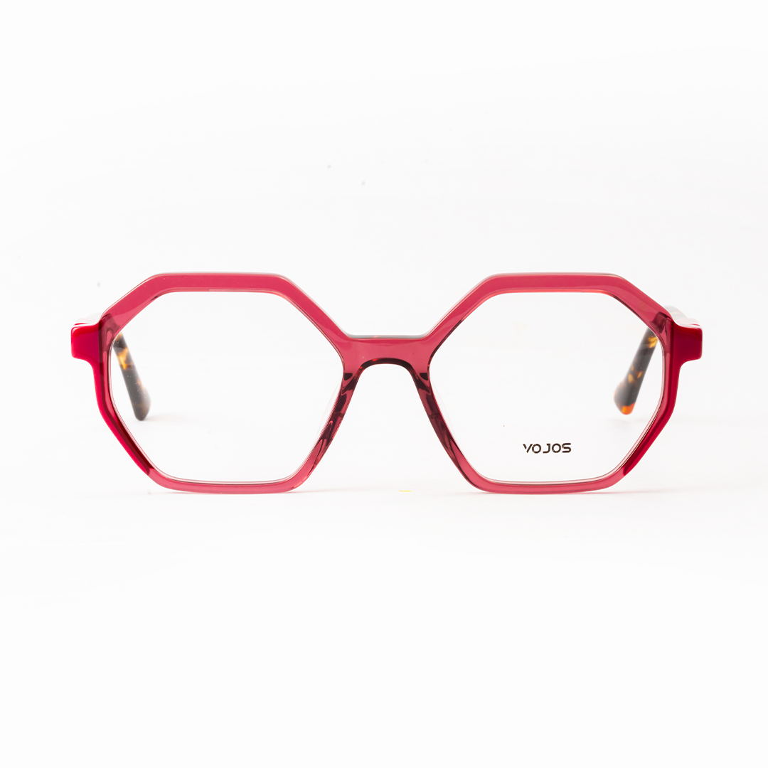 Ember Crest Geometric Glasses – Tortoiseshell Frames by Vojos