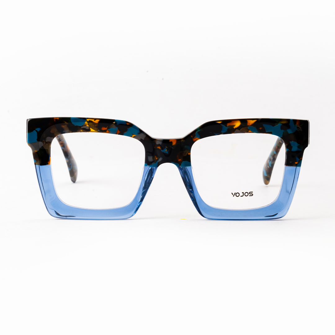 Vojos Bold Acetate Eyewear – Multicolor Square Glasses