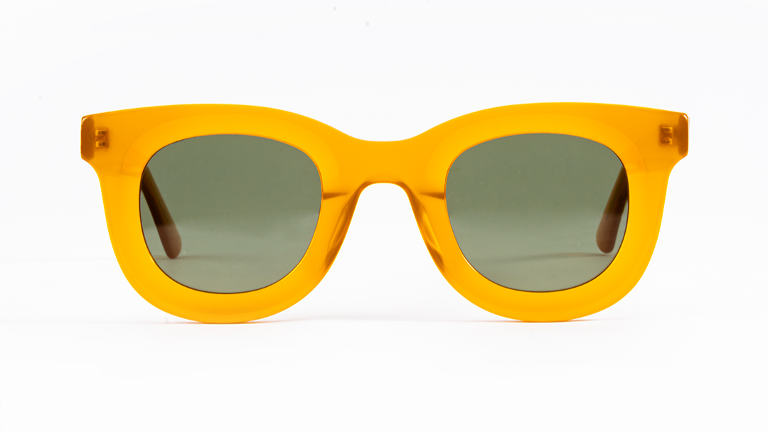 VOJOS Crimson Hex Glasses – Bold Crimson Hexagonal Frame