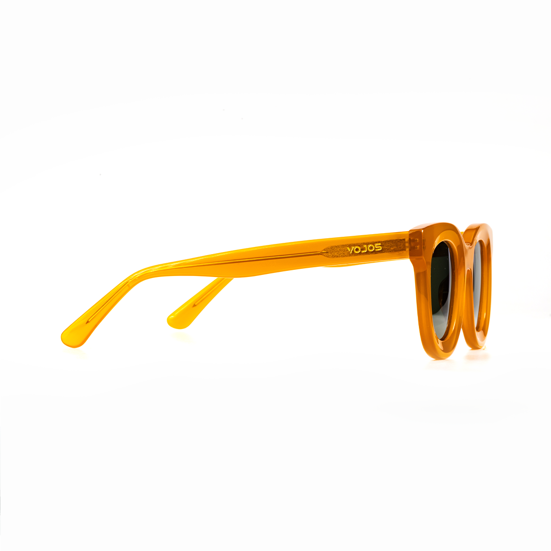 VOJOS Crimson Hex Glasses – Bold Crimson Hexagonal Frame